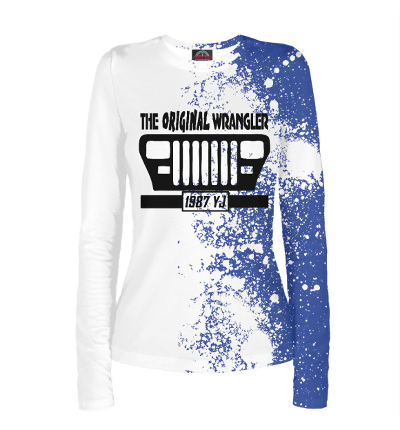 Женский лонгслив с изображением The Original Wrangler 1987 цвета Белый