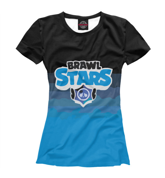 Женская футболка с изображением Brawl Stars цвета Белый