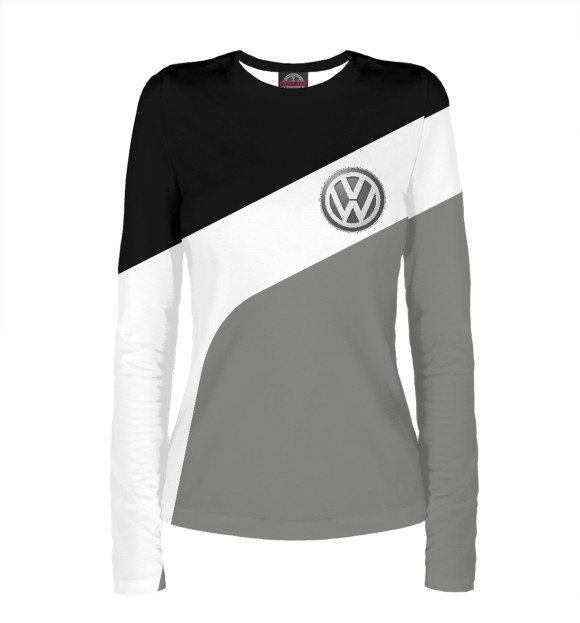 Женский лонгслив с изображением Volkswagen цвета Белый