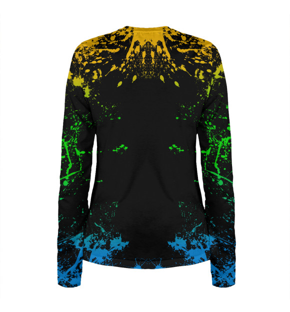 Женский лонгслив с притом Leon Trio цвета Белый Женский лонгслив с изображением Leon Trio цвета Белый