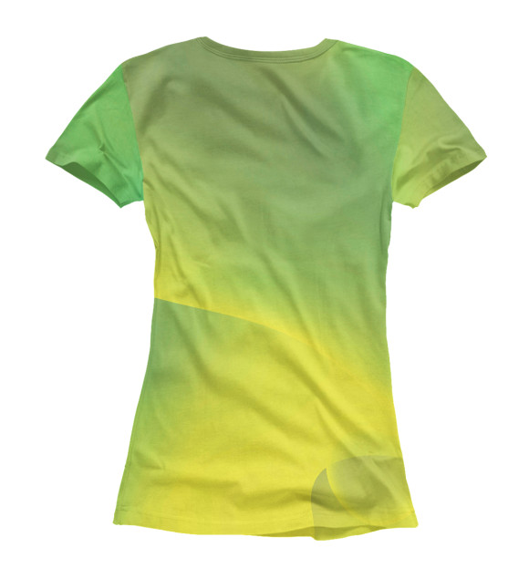 Женская футболка с изображением Rayman green цвета Белый