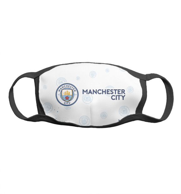 Маска тканевая с изображением Manchester City цвета Белый