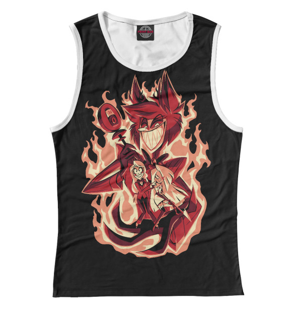 Женская майка с изображением Hellish Grasp цвета Белый