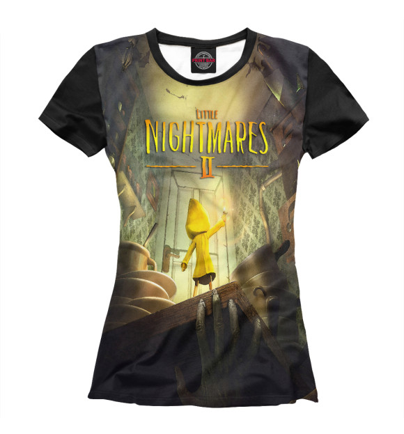 Женская футболка с изображением Little Nightmares 2 цвета Белый