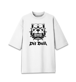 Женская футболка оверсайз Злой Питбуль (Pit Bull)