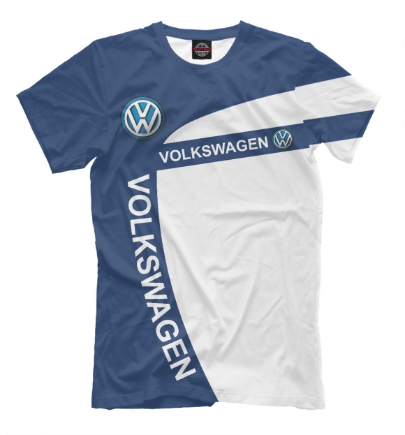 Футболка для мальчиков с изображением Volkswagen цвета Белый