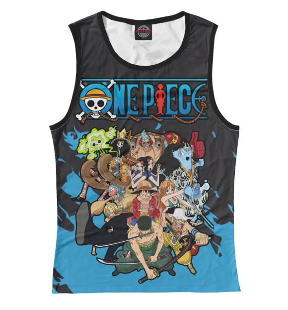 Майка для девочки с изображением One Piece. Аниме цвета Белый