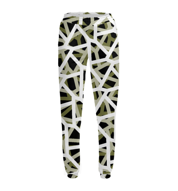 Женские спортивные штаны с изображением Anti Empty Olive Camo цвета Белый