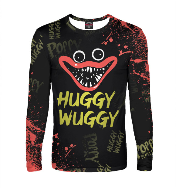 Мужской лонгслив с изображением Poppy Playtime цвета Белый