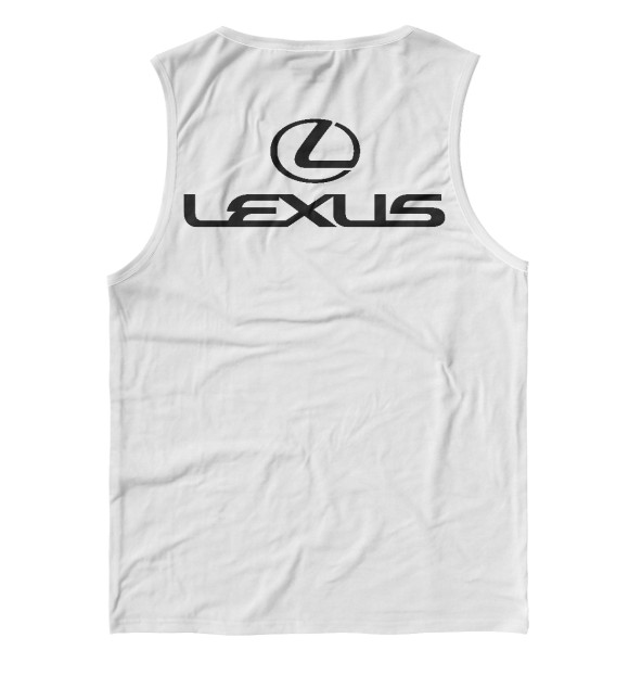 Мужская майка с изображением Lexus цвета Белый