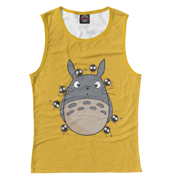 Майка для девочки с изображением Милый Тоторо цвета Белый