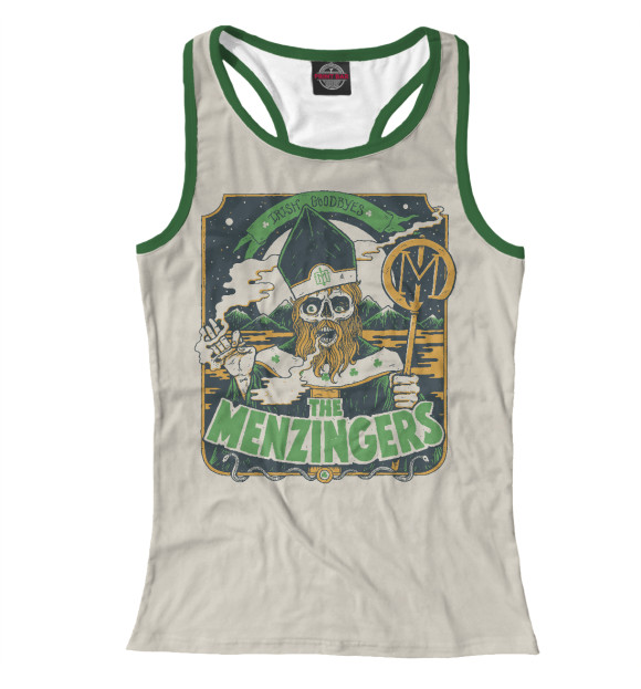 Женская майка-борцовка с притом The Menzingers - Priest цвета Белый Женская майка-борцовка с изображением The Menzingers - Priest цвета Белый