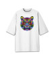 Мужская футболка оверсайз Color tiger