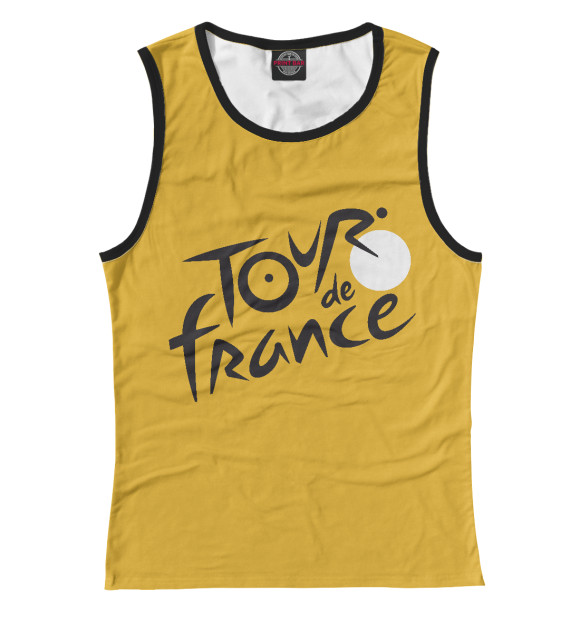 Майка для девочки с изображением Tour De France цвета Белый