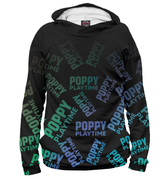 Женское худи с изображением Poppy Playtime цвета Белый