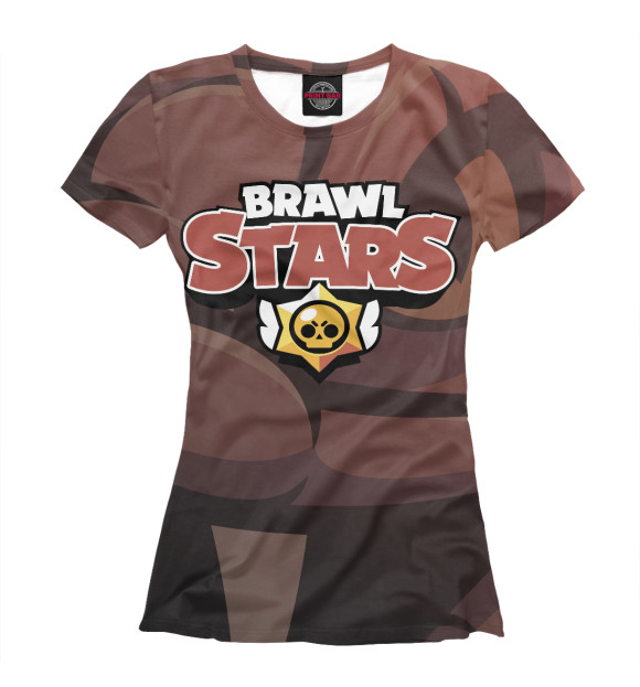 Женская футболка с изображением Brawl Stars цвета Белый