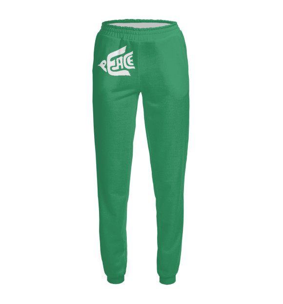 Женские спортивные штаны с изображением Голубь мира Peace цвета Белый