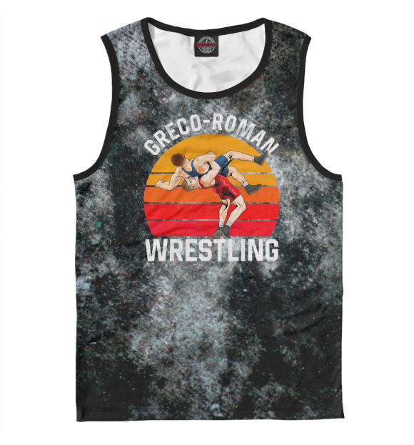 Мужская майка с притом Greco Roman Wrestling цвета Белый Мужская майка с изображением Greco Roman Wrestling цвета Белый