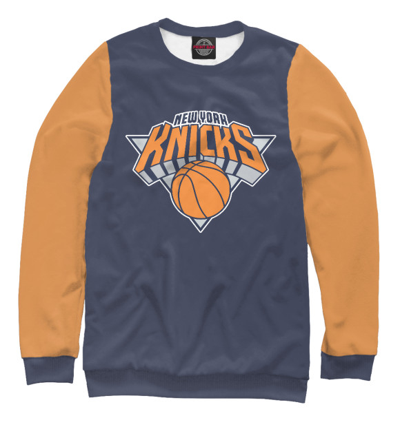 Женский свитшот с изображением New York Knicks цвета Белый