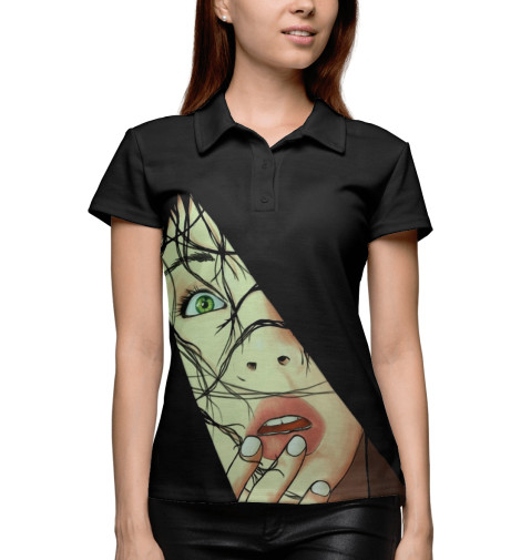 

Поло Print Bar, Белый, Страх