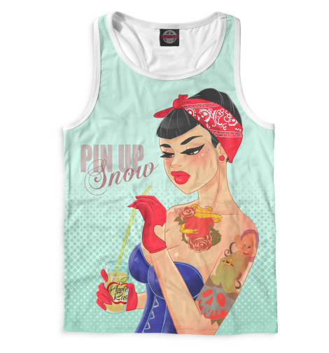 

Майки борцовки Print Bar, Белый, Пин-ап