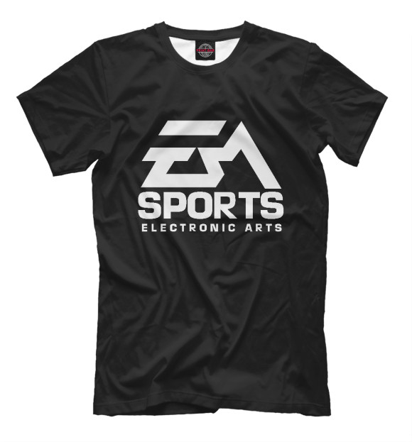 Мужская футболка с изображением Ea sports цвета Белый