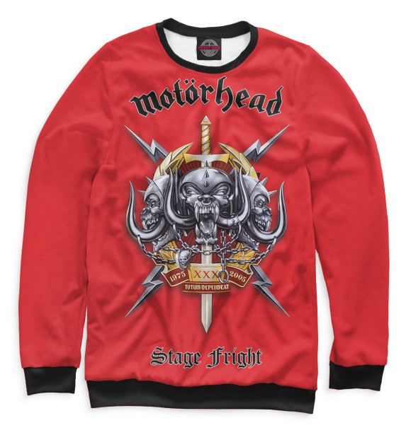 Мужской свитшот с изображением Motorhead цвета Белый