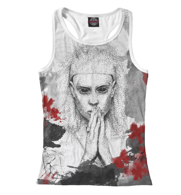 Женская майка-борцовка с изображением Die Antwoord цвета Белый