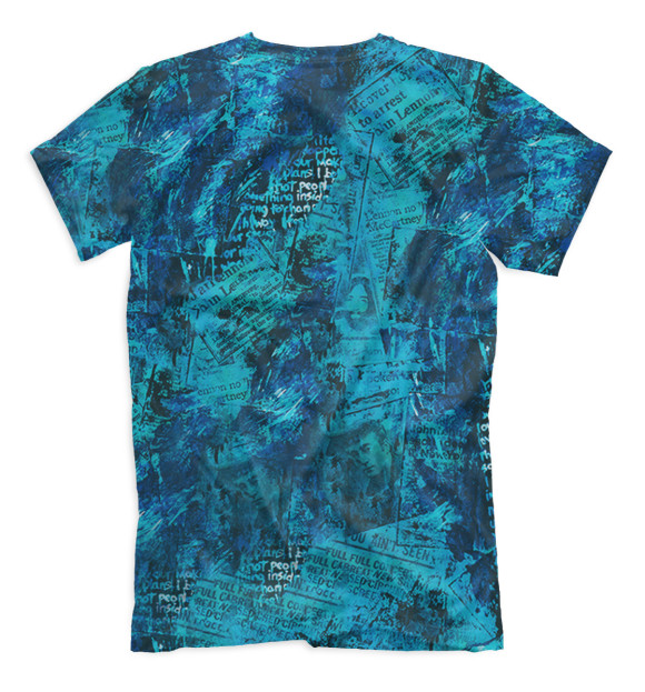 Мужская футболка с изображением Джон Леннон цвета Белый