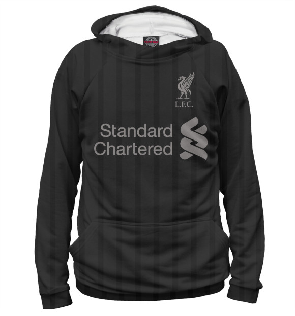 Женское худи с изображением Liverpool цвета Белый