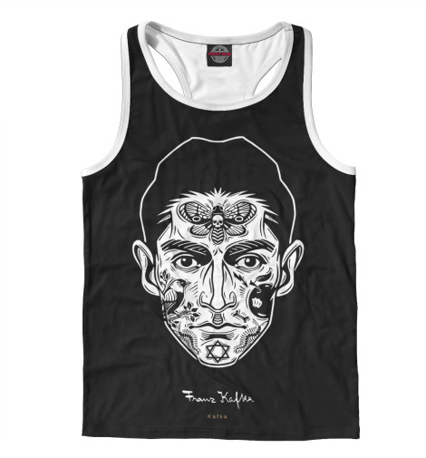 

Майки борцовки Print Bar, Белый, Franz Kafka