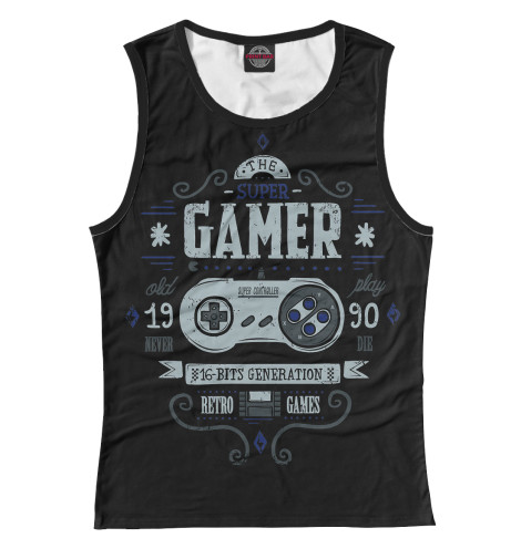 

Майки Print Bar, Белый, Gamer