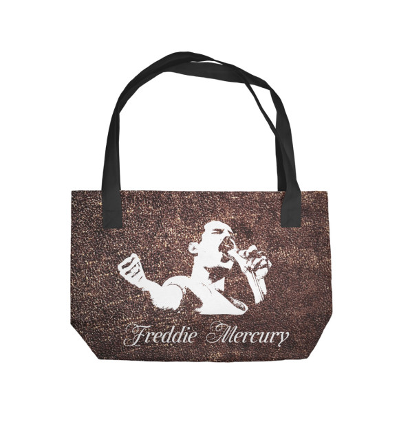 Пляжная сумка с изображением Freddie Mercury цвета 