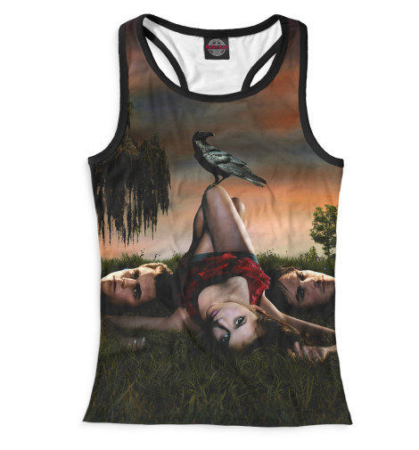 

Майки борцовки Print Bar, Белый, Дневники вампира