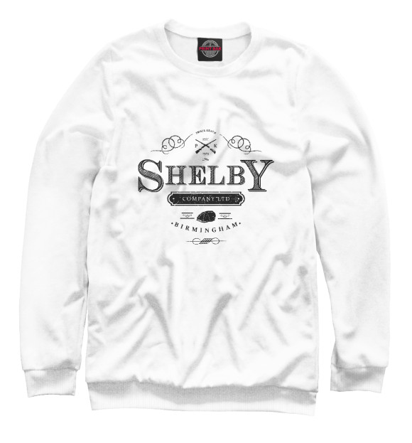 Мужской свитшот с изображением Shelby Company Limited цвета Белый