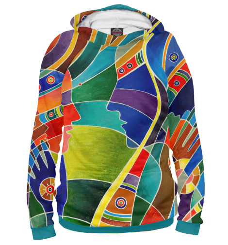 

Худи Print Bar, Белый, Гармония любви