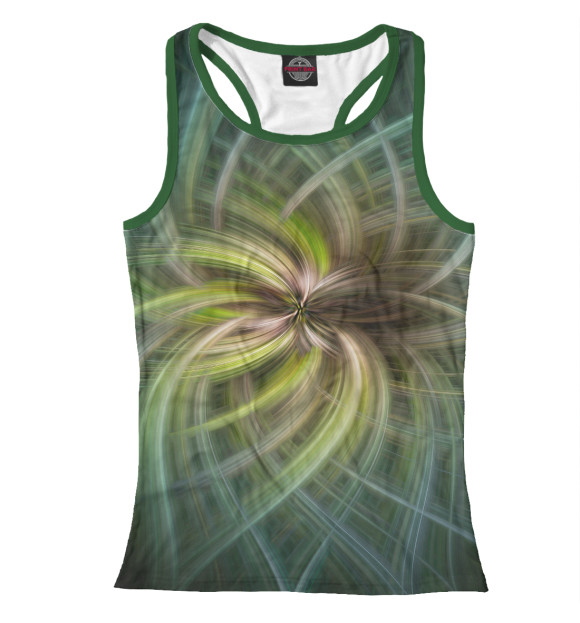 Женская майка-борцовка с изображением Floret цвета Белый