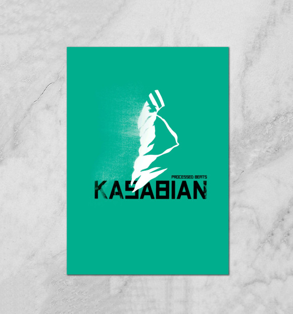 Плакат с изображением Kasabian цвета Белый