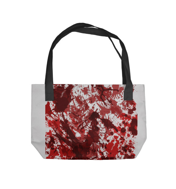 Пляжная сумка с изображением Кровь цвета 