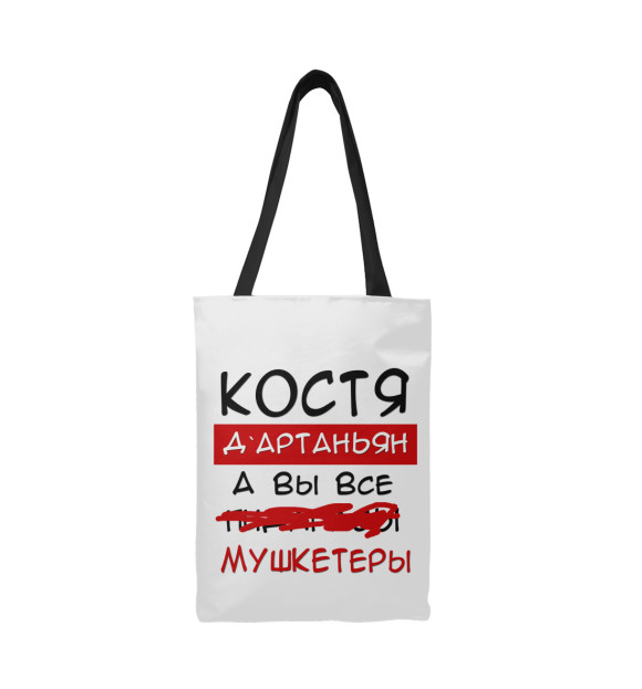 Сумка-шоппер с изображением Костя Дартаньян цвета 