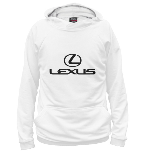Худи для девочки с изображением Lexus цвета Белый