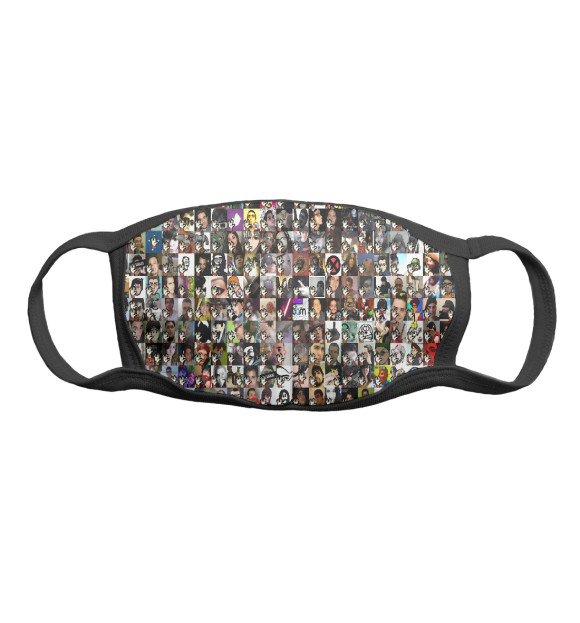 Маска тканевая с изображением Сериалы | Мемы | Аниме цвета Белый