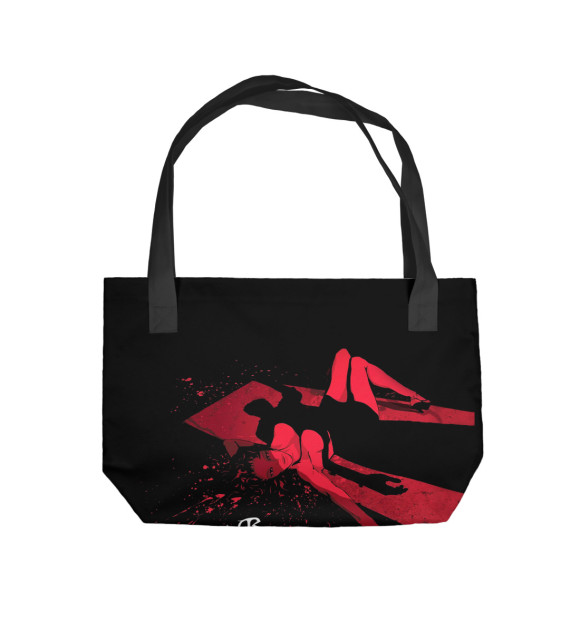 Пляжная сумка с изображением Яд цвета 