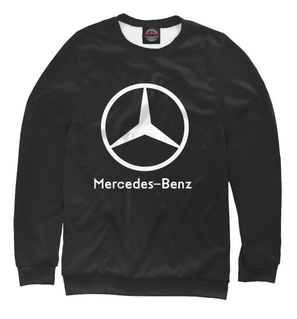 Женский свитшот с изображением Mercedes-Benz цвета Белый