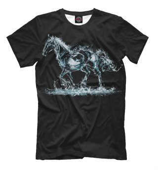 Мужская футболка Конь-Вода