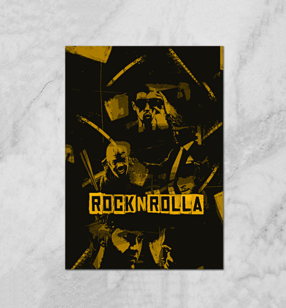 Плакат с изображением Rocknrolla цвета Белый