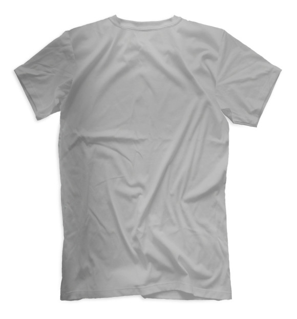 Мужская футболка с изображением Енот цвета Белый