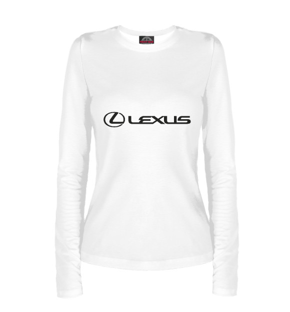 Женский лонгслив с изображением Lexus цвета Белый
