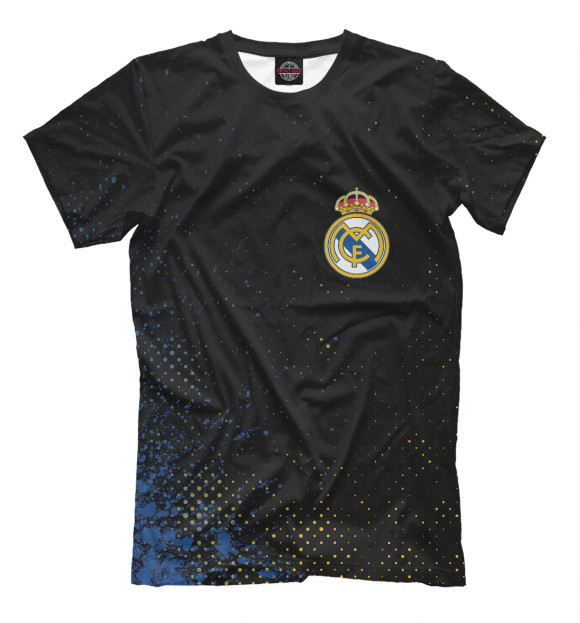 Мужская футболка с изображением Real Madrid / Реал Мадрид цвета Белый