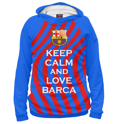 

Худи Print Bar, Белый, Keep Calm and Love Barca